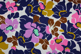 Baumwoll Satin Abstract Flowers